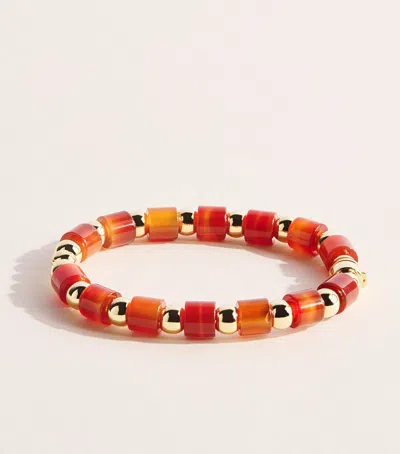 Eddie Borgo Gold-plated Carnelian Marcy Bracelet In Red