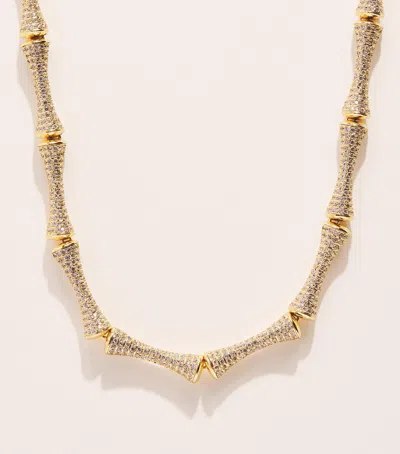 Eddie Borgo Gold-plated Pavé Bambù Necklace