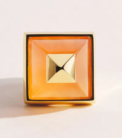 Eddie Borgo Gold-plated Sugarloaf Pyramid Ring
