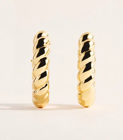 Eddie Borgo Gold-plated Torsade Hoop Earrings