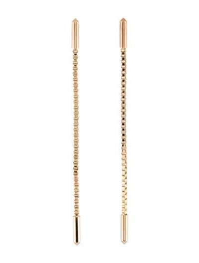 Pre-owned Eddie Borgo Idle Line Drop Earrings In Multi