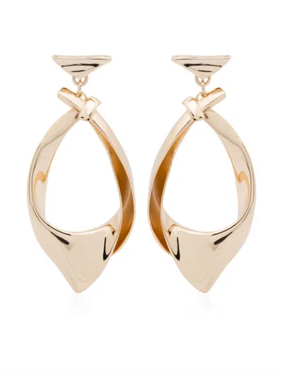 Eddie Borgo Kerchief Earrings In Gold