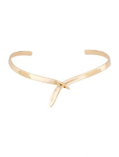 Pre-owned Eddie Borgo Kerchief Slip Collar, 13" In Multi