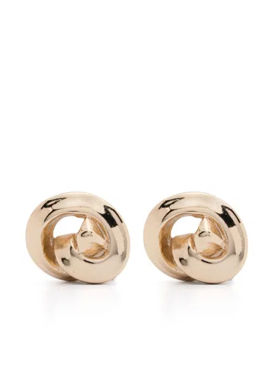 Eddie Borgo Knotted Earrings In 金色