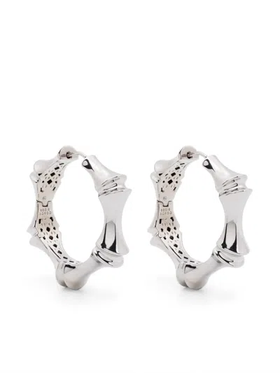 Eddie Borgo Large Bambu Hoop Earrings In Neutral