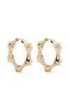 Eddie Borgo Large Bambu Hoop Earrings In Gold