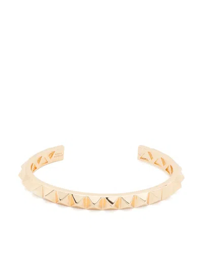 Eddie Borgo Large Pyramid Cuff In Gold