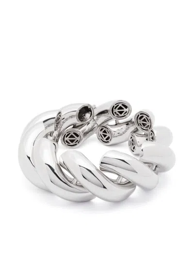 Eddie Borgo Large Rope Bracelet In Silver