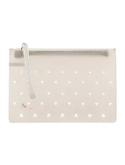 Pre-owned Eddie Borgo Leather Clutch In Neutral