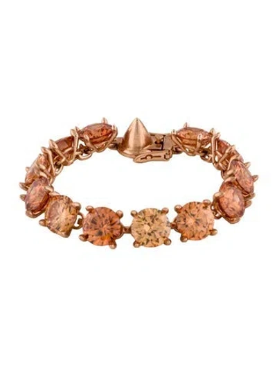 Pre-owned Eddie Borgo Link Bracelet, 6.75" In Multi