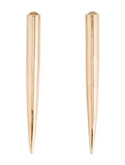 Pre-owned Eddie Borgo Long Spike Stud Earrings In Multi