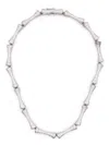 Eddie Borgo Pave Bambu Necklace In Metallic