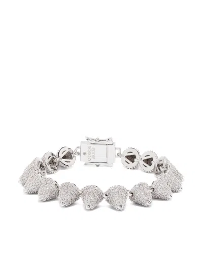 Eddie Borgo Pavé Cone Bracelet In Silver