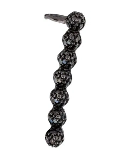 Pre-owned Eddie Borgo Pave Cone Ear Cuff In Black