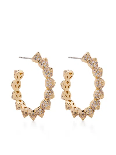 Eddie Borgo Pavé Cone Hoop Earrings In Gold