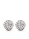 Eddie Borgo Pavé Dome Earrings In Silver