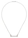 Eddie Borgo Pavé Safety Chain Bar Necklace In Silver