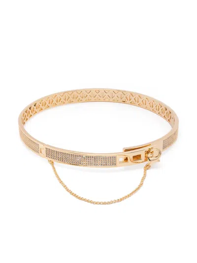 Eddie Borgo Pavé Safety Chain Choker In Gold