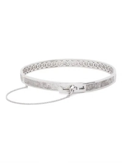 Eddie Borgo Pavé Safety Chain Choker In Silver