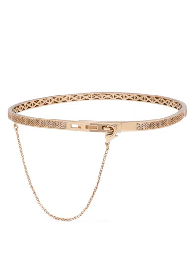 Eddie Borgo Pavé Safety Chain Necklace In Gold