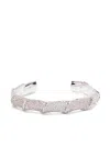 Eddie Borgo Pavé Scroll Cuff In Silver