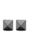 Eddie Borgo Pyramid Earrings In Black