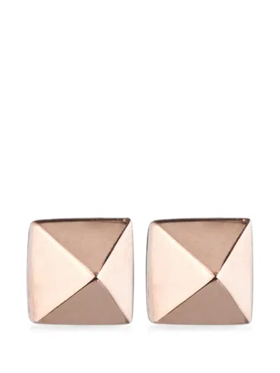 Eddie Borgo Pyramid Stud Earrings In Gold