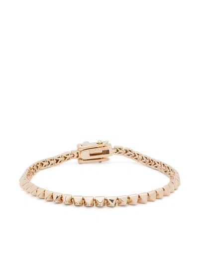 Eddie Borgo Pyramid Tennis Bracelet In Gold