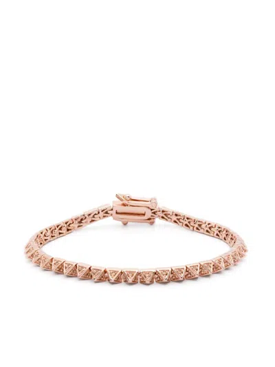 Eddie Borgo Pyramid Tennis Bracelet In Pink
