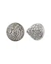 Eddie Borgo Rhodium Plated Cz Cone Studs