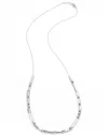 Eddie Borgo Rhodium Plated Totem Necklace In Grey