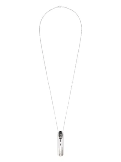 Eddie Borgo Ripple Pendant Necklace In Silver