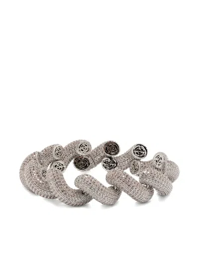 Eddie Borgo Rope Bracelet In Gray