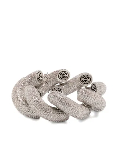 Eddie Borgo Rope Pavé Bracelet In Gray