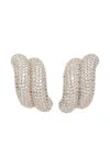 Eddie Borgo Rope Pavé Earrings In Metallic