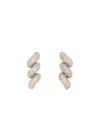 Eddie Borgo Rope Pavé Earrings In Metallic