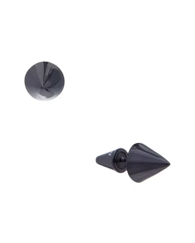 Eddie Borgo Silver Plated Cone Studs In Grey