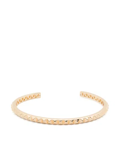 Eddie Borgo Small Pyramid Cuff In Gold