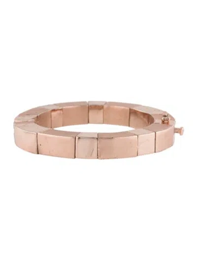 Pre-owned Eddie Borgo Square Prism Bracelet, 6.75" In Multi