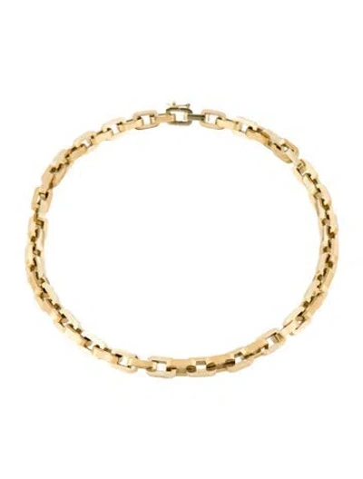 Pre-owned Eddie Borgo Supra Link Chain Necklace In Multi