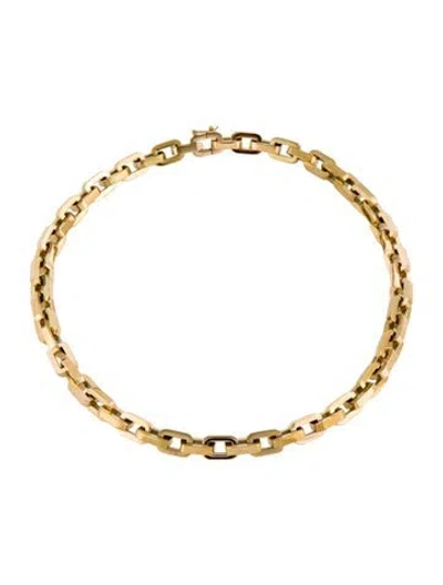 Pre-owned Eddie Borgo Supra Link Chain Necklace In Multi
