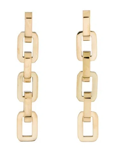 Pre-owned Eddie Borgo Supra Link Drop Earrings In Multi