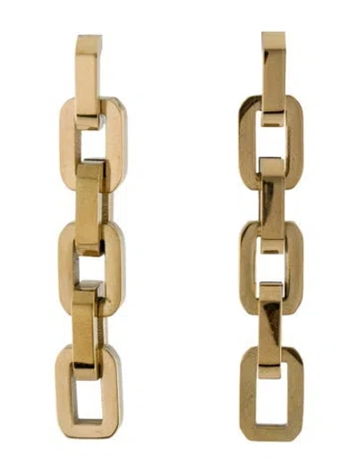 Pre-owned Eddie Borgo Supra Link Drop Earrings In Multi