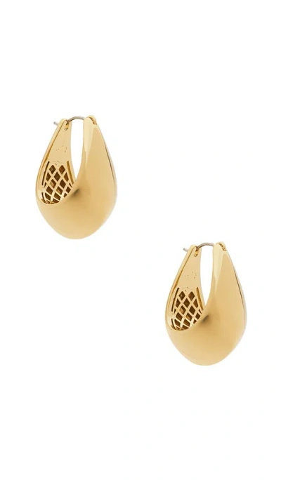 Eddie Borgo Teardrop Hoop Earrings In Gold