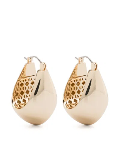 Eddie Borgo Teardrop Hoop Earrings In Gold