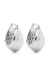 Eddie Borgo Teardrop Hoop Earrings In Silver