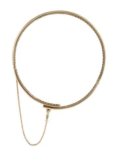 Pre-owned Eddie Borgo Thin Pave Safety Chain Choker Necklace, 13" In Multi