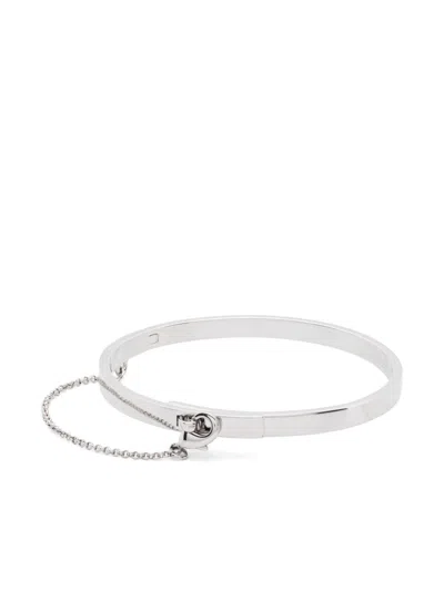 Eddie Borgo Thin Safety Chain Bracelet In Silver