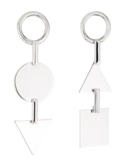 Pre-owned Eddie Borgo Token Linear Drop Earrings In Multi