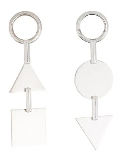 Pre-owned Eddie Borgo Token Linear Earrings In Multi